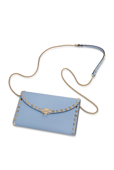 Rockstud Envelope Pouch With Strap